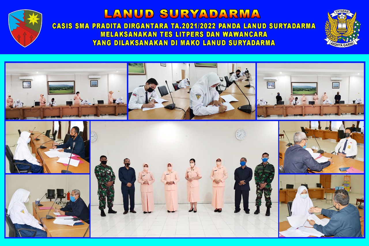 4 Casis SMA Pradita Dirgantara Melaksanakan Tes Litpres di Mako Lanud Suryadarma