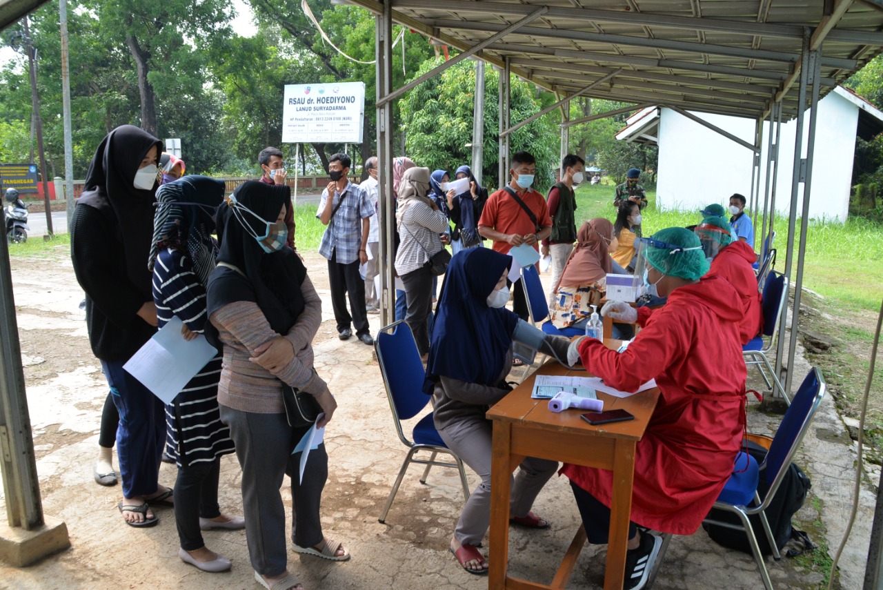 Lanud Suryadarma Ikut Sukseskan Serbuan Vaksin TNI Secara Serentak 34 Provinsi Bagi Masyarakat