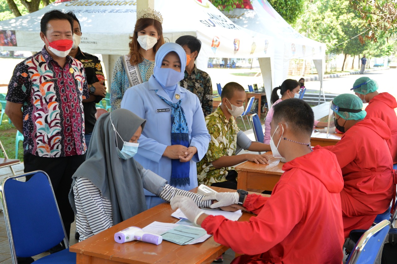 Serbuan Vaksinasi Lanud Suryadarma Tahap 2 Di Hadiri Putri Indonesia Wakil Jabar