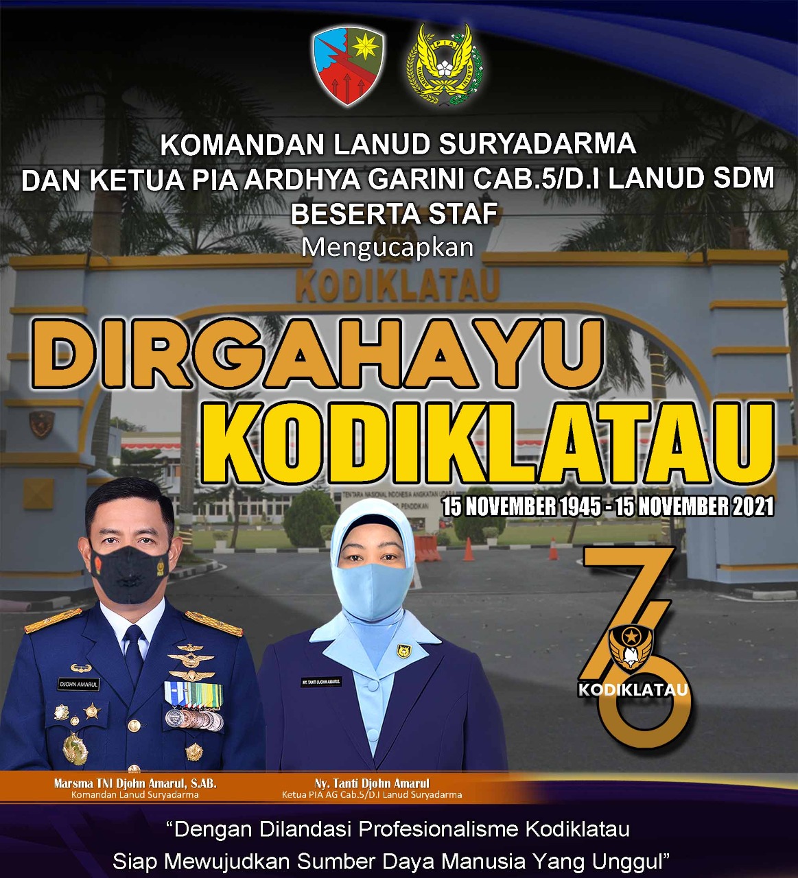 “DIRGAHAYU KE-76 KODIKLATAU”