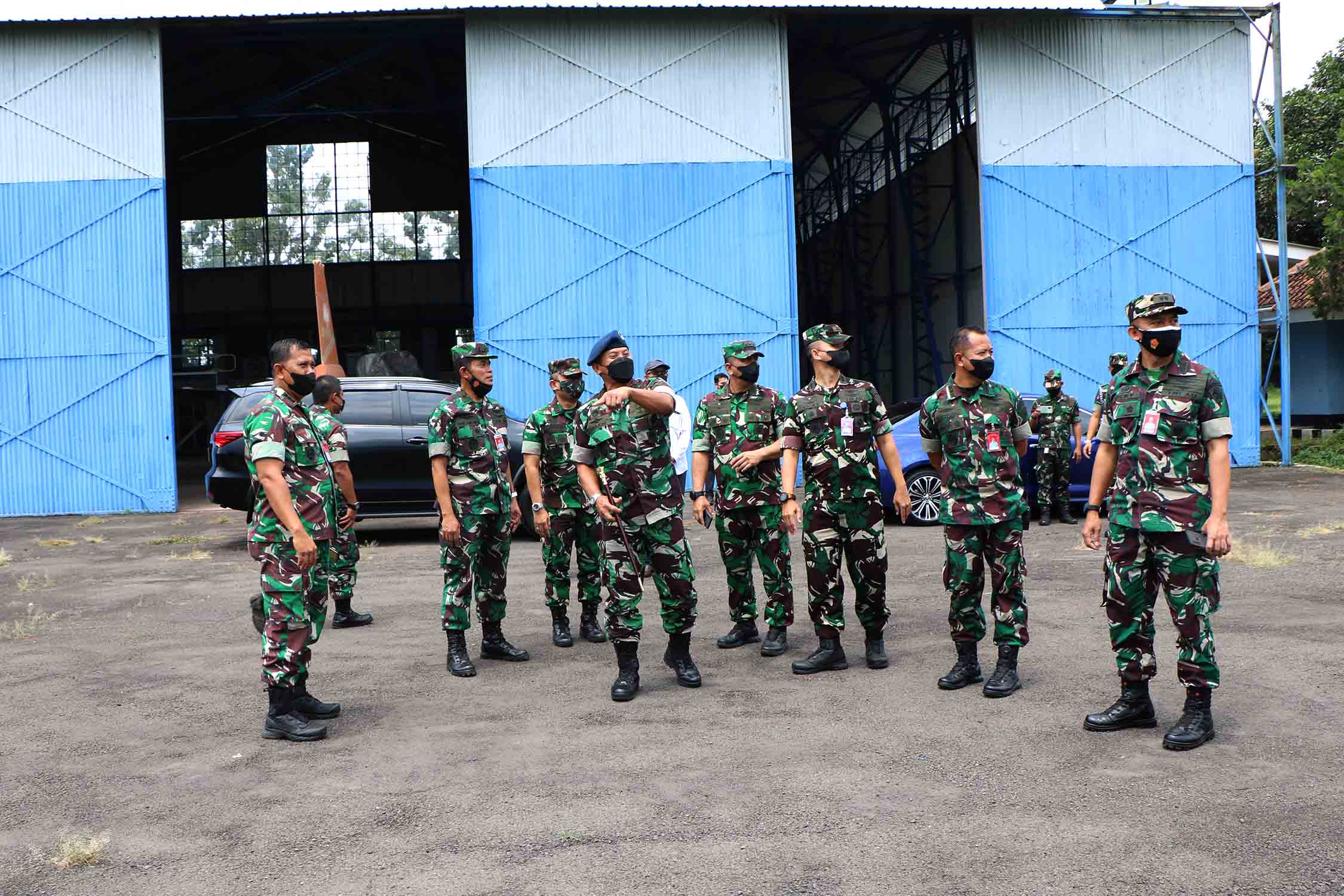 Danlanud Suryadarma Tinjau Lokasi Dan Fasilitas Hanggar Depohar 90