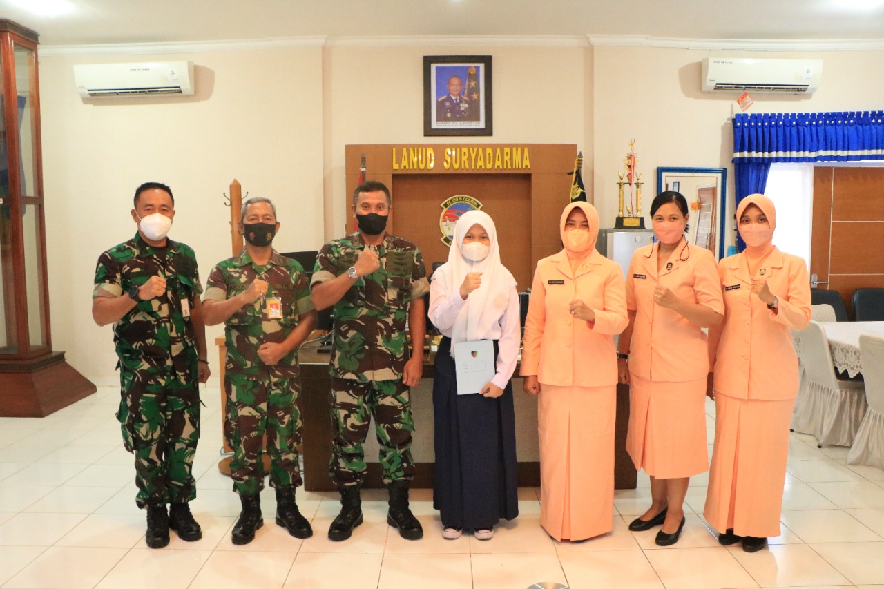 Lanud Suryadarma Berangkatkan Calon Siswa Tes Seleksi Tingkat Pusat SMA Pradita Dirgantara