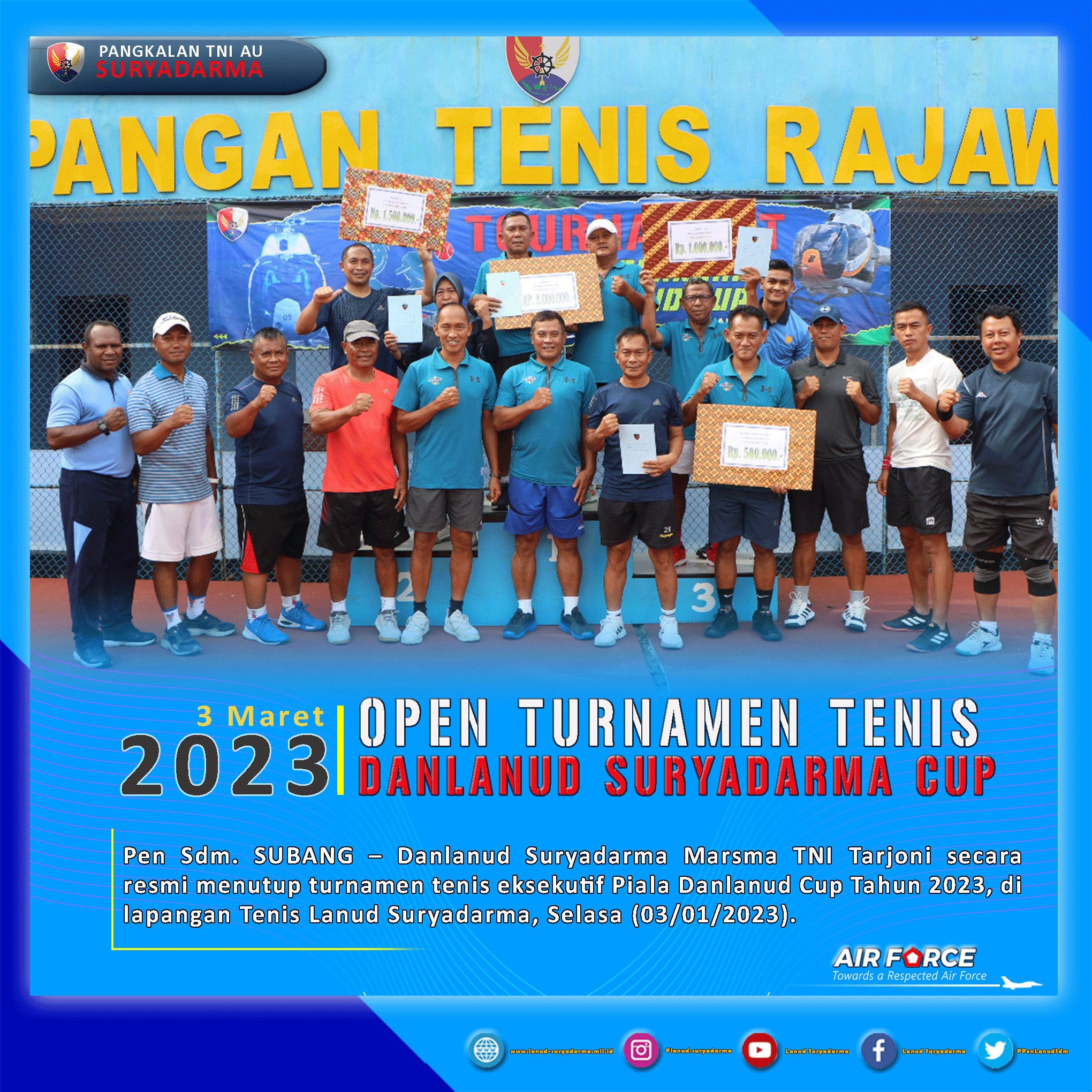 Open Turnamen Tenis Danlanud Suryadarma Cup