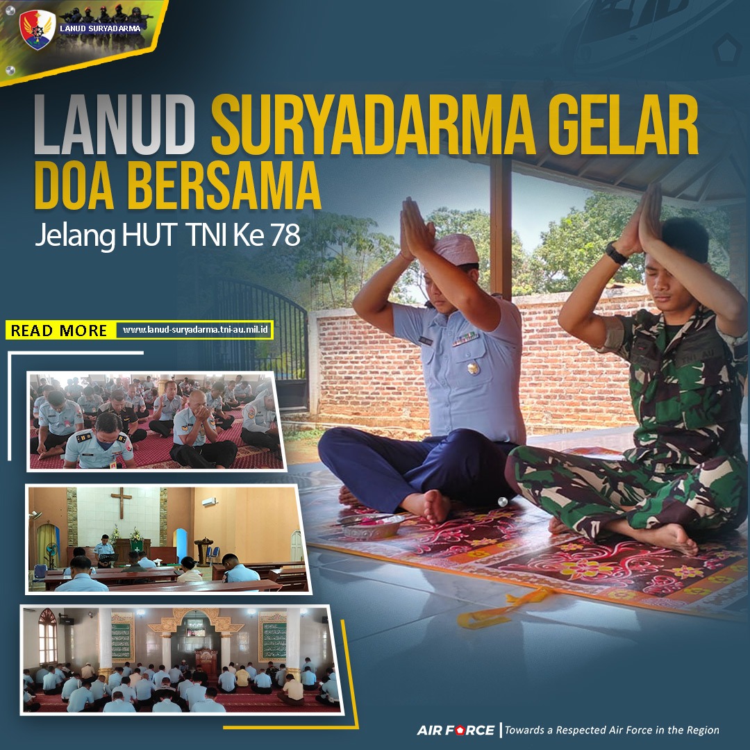 Doa Bersama Jelang HUT TNI Ke 78 Tahun 2023