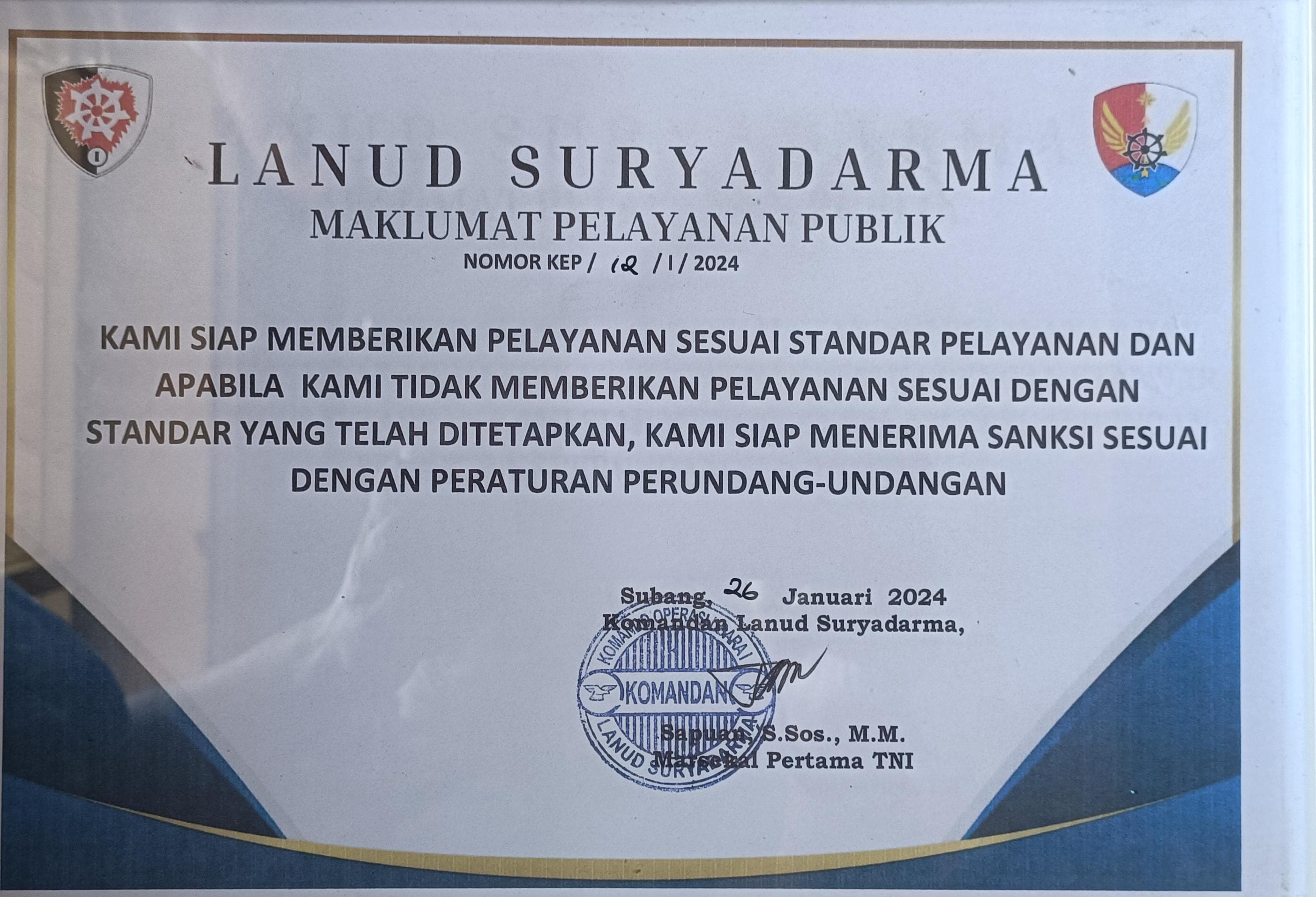 Maklumat Pelayanan Publik