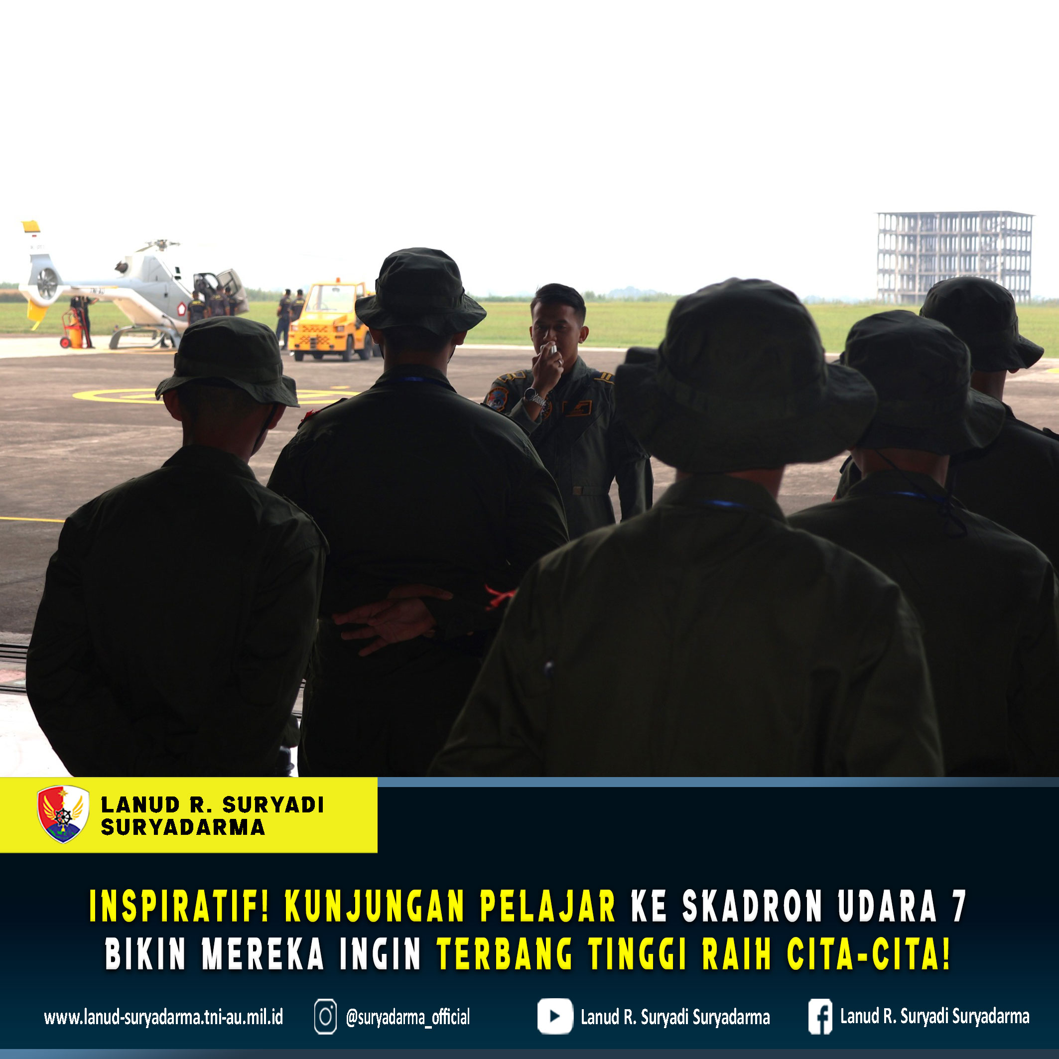 Inspiratif! Kunjungan Pelajar ke Skadron Udara 7 Bikin Mereka Ingin Terbang Tinggi Raih Cita-Cita!